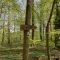 Ein Wegweiser auf dem Mühlenwanderweg, der in Richtung Oberursel zeigt.